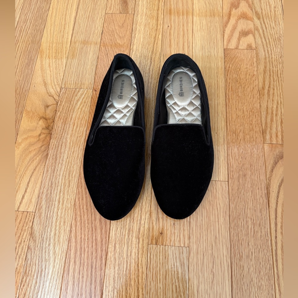 Birdies Starling Velvet Loafers Size 7